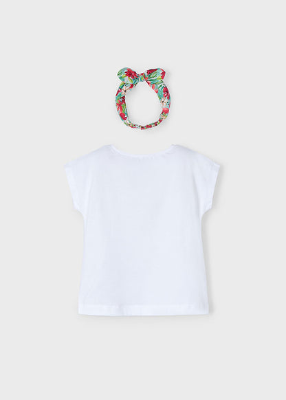 Mayoral T-shirt com fita menina