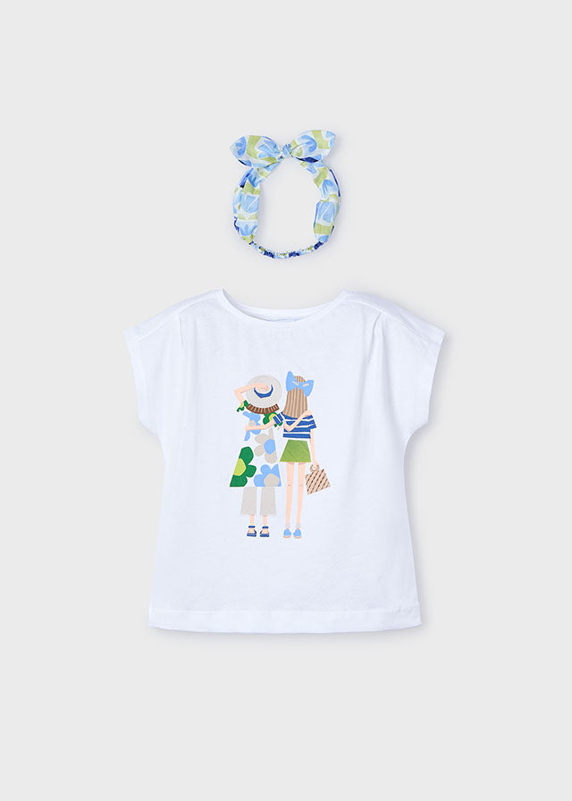 Mayoral T-shirt com fita menina
