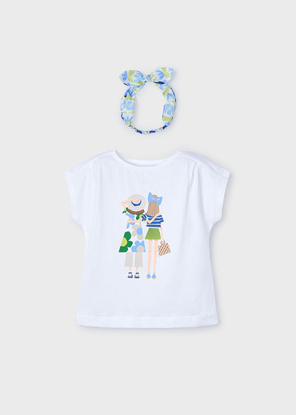 Mayoral T-shirt com fita menina