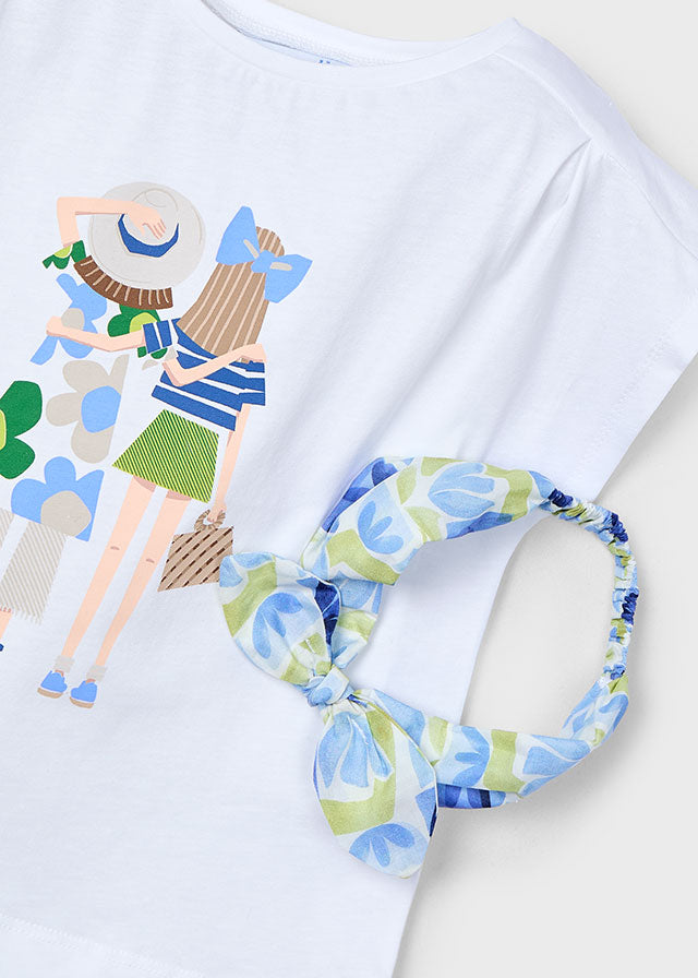 Mayoral T-shirt com fita menina