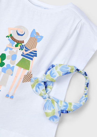 Mayoral T-shirt com fita menina