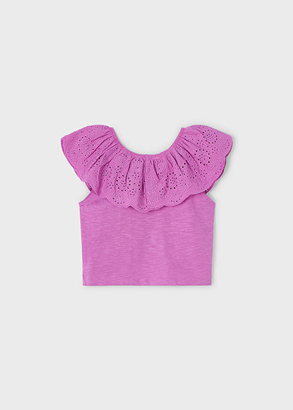 Mayoral T-shirt folho perfurado menina