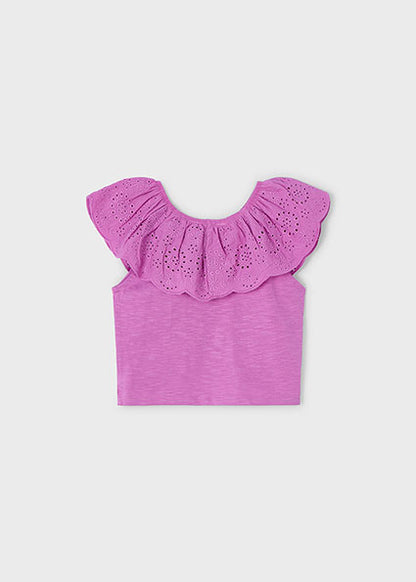 Mayoral T-shirt folho perfurado menina