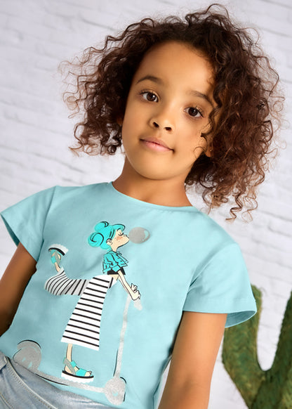 Mayoral T-shirt estampada menina