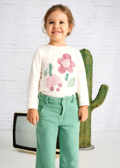 Mayoral Camisola manga comprida flores menina