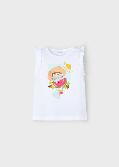 Mayoral T-shirt sem mangas menina