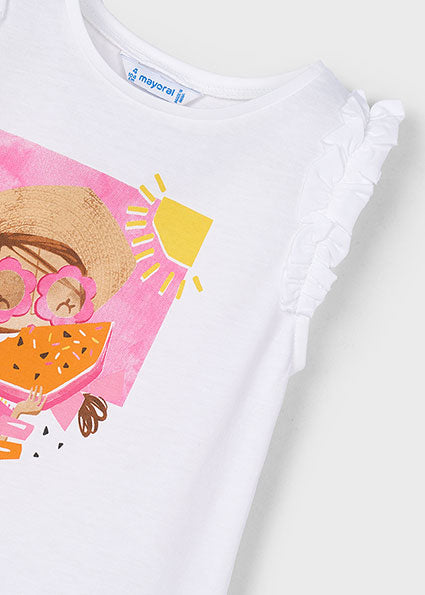 Mayoral T-shirt sem mangas menina