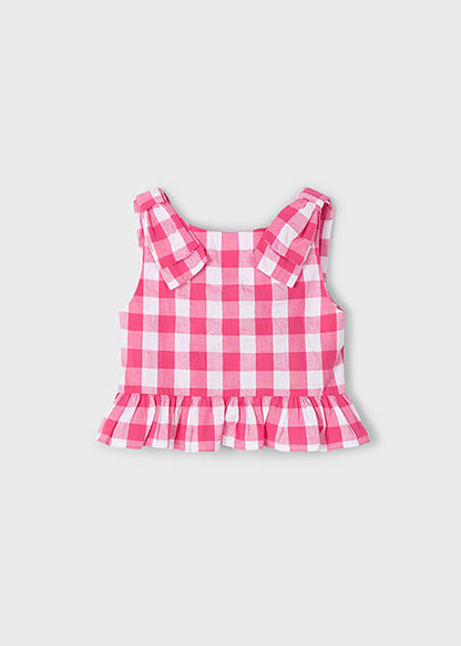 Mayoral Top peplum laço menina