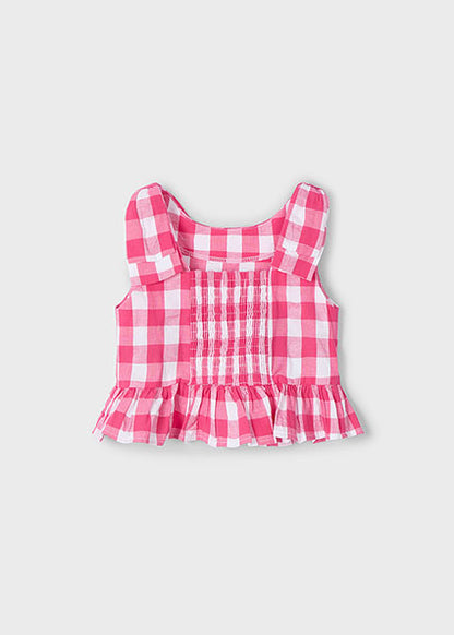 Mayoral Top peplum laço menina