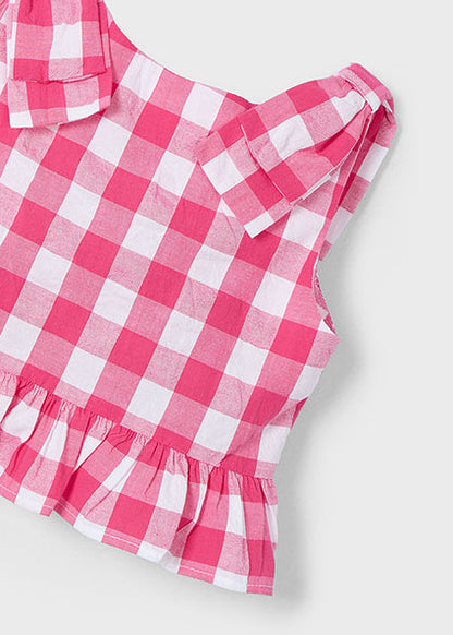 Mayoral Top peplum laço menina