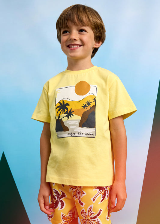 Mayoral T-shirt paisagem menino