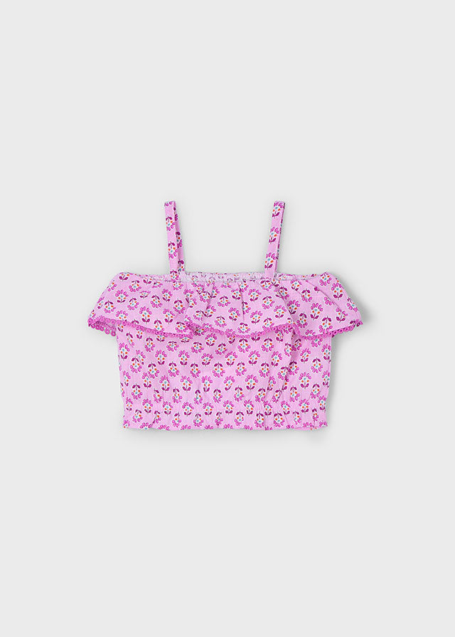 Mayoral Top estampado folho menina