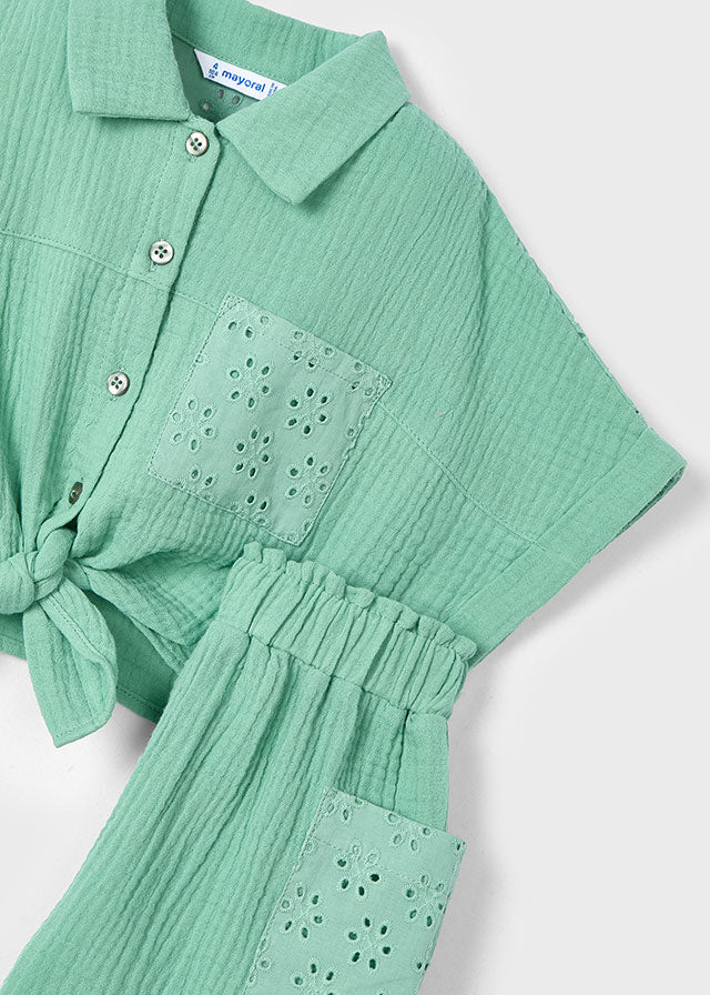 Mayoral Conjunto calção e blusa menina