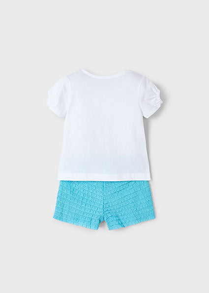Mayoral Conjunto calção e t-shirt menina