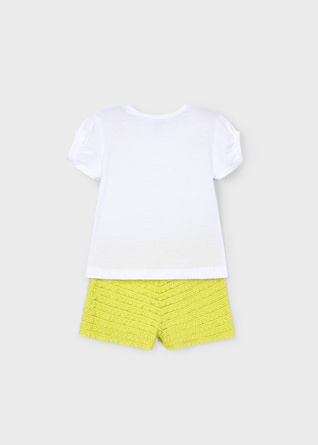 Mayoral Conjunto calção e t-shirt menina