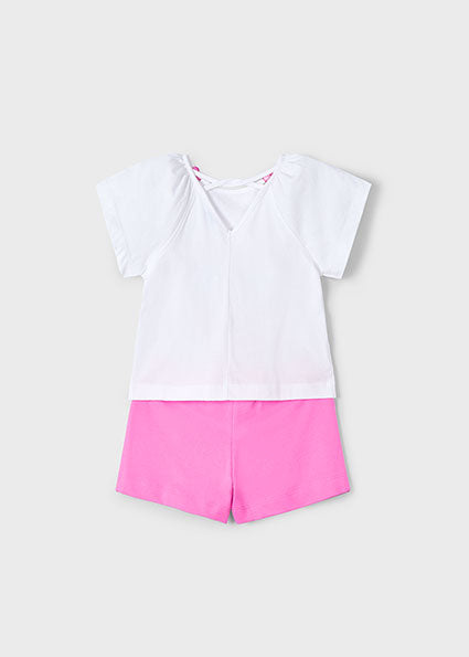 Mayoral Conjunto calção e t-shirt menina