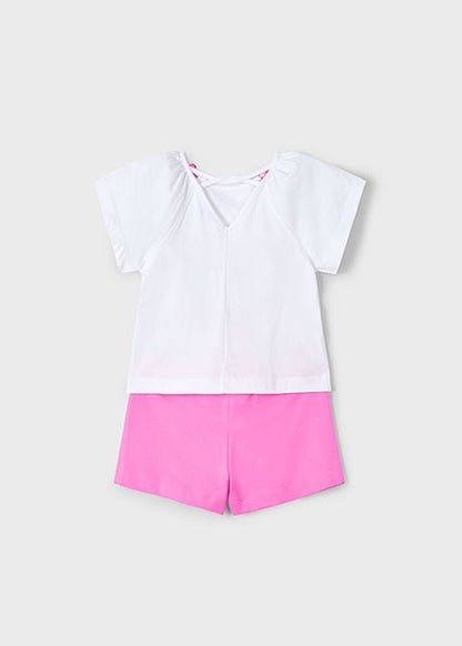 Mayoral Conjunto calção e t-shirt menina
