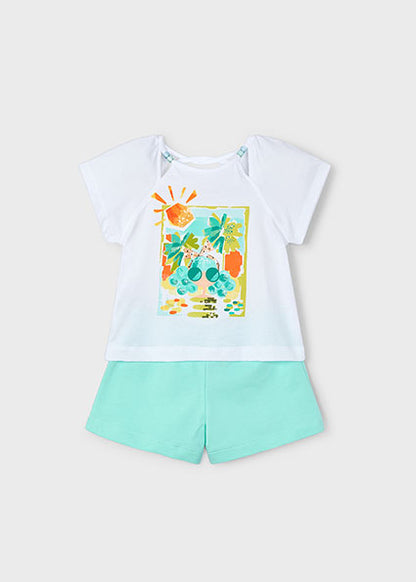 Mayoral Conjunto calção e t-shirt menina