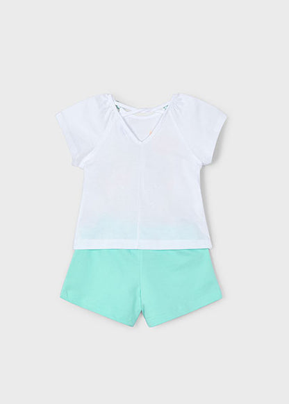 Mayoral Conjunto calção e t-shirt menina