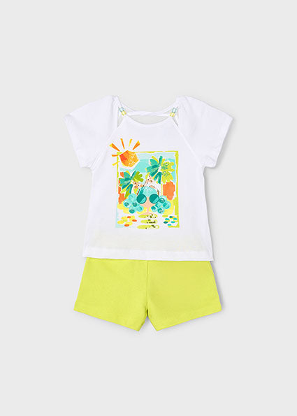 Mayoral Conjunto calção e t-shirt menina