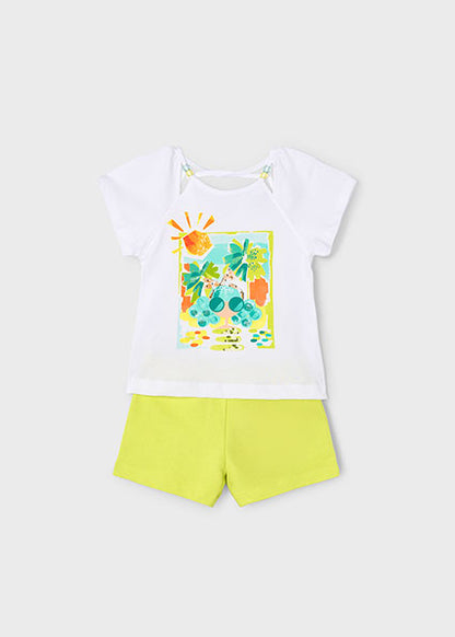 Mayoral Conjunto calção e t-shirt menina