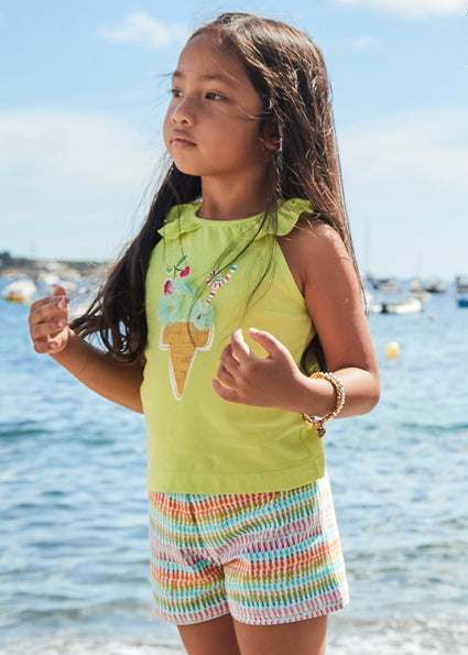 Mayoral Conjunto calção e t-shirt menina