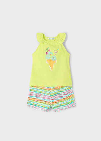 Mayoral Conjunto calção e t-shirt menina