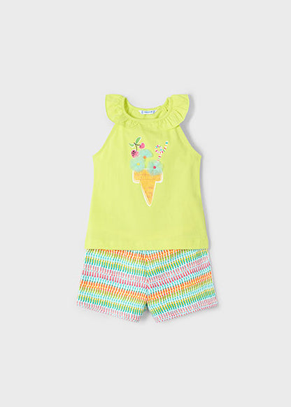 Mayoral Conjunto calção e t-shirt menina