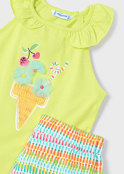 Mayoral Conjunto calção e t-shirt menina