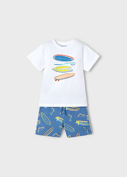 Mayoral Conjunto bermudas e t-shirt verão menino