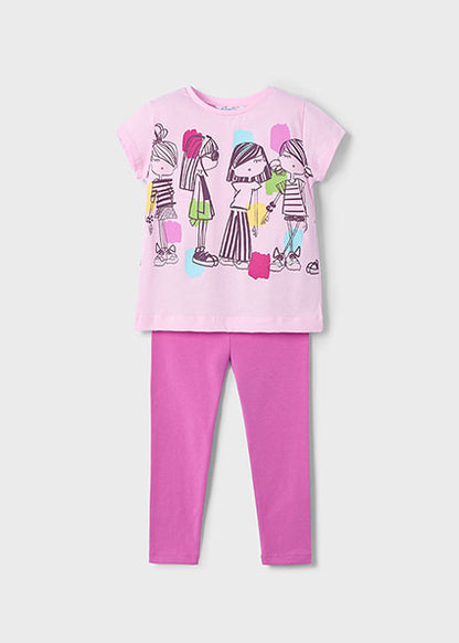 Mayoral Conjunto leggings e t-shirt menina
