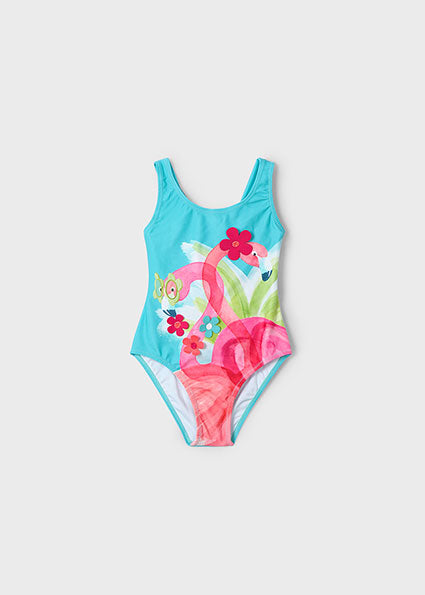 Mayoral Fato Banho flamingos menina