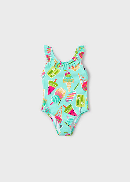 Mayoral Fato de Banho estampado folho menina