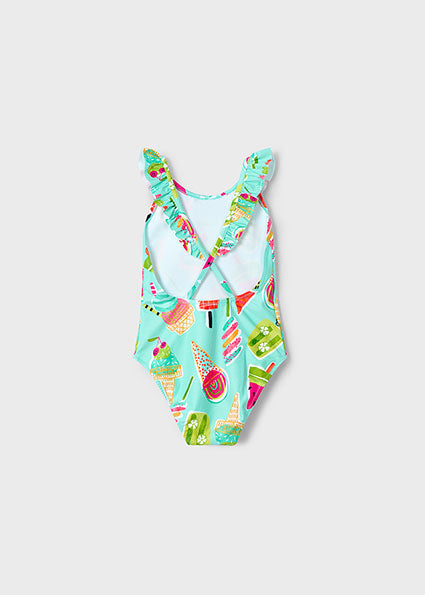 Mayoral Fato de Banho estampado folho menina
