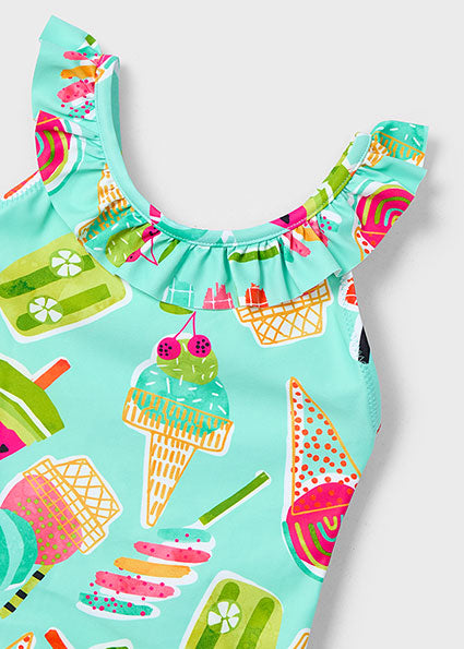 Mayoral Fato de Banho estampado folho menina