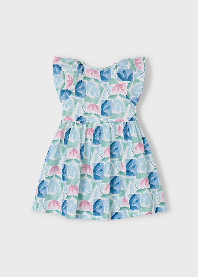 Mayoral Vestido estampado flores geométricas menina