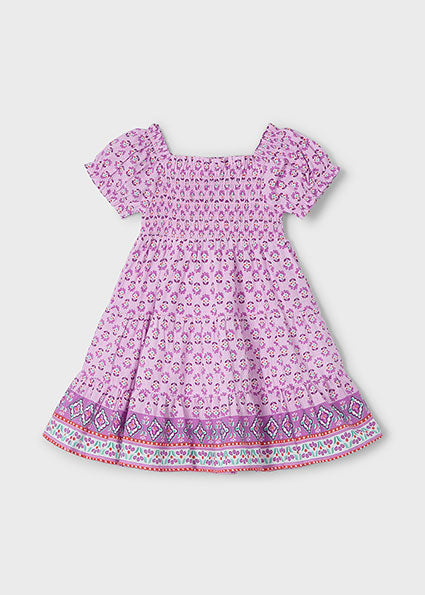 Mayoral Vestido estampado ninho de abelha menina