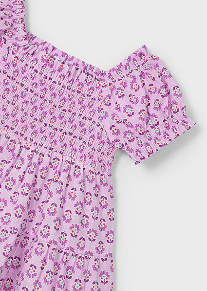 Mayoral Vestido estampado ninho de abelha menina
