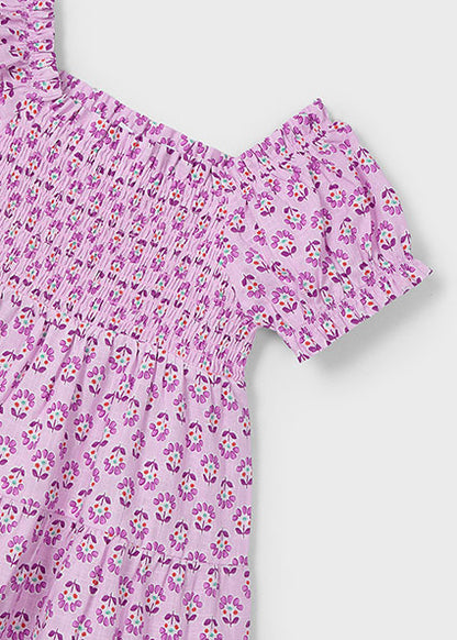 Mayoral Vestido estampado ninho de abelha menina