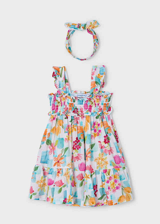 Mayoral Vestido com fita elástica menina