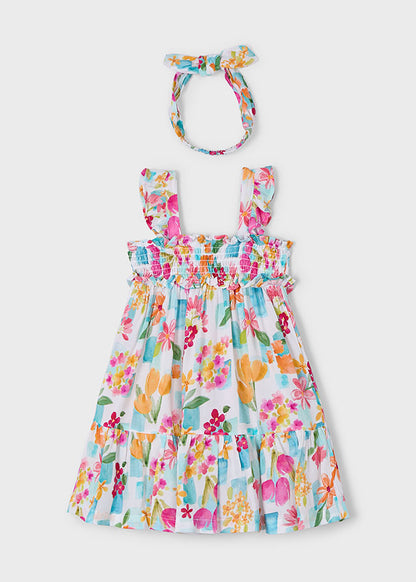 Mayoral Vestido com fita elástica menina