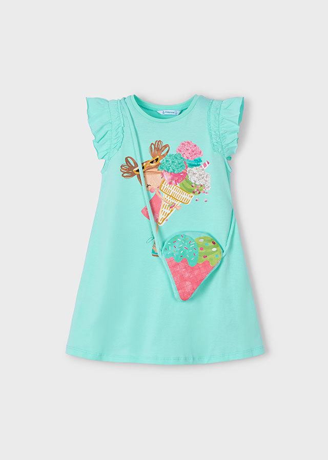 Mayoral Vestido com bolsa gelado menina