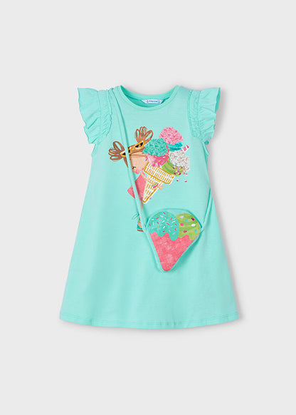 Mayoral Vestido com bolsa gelado menina