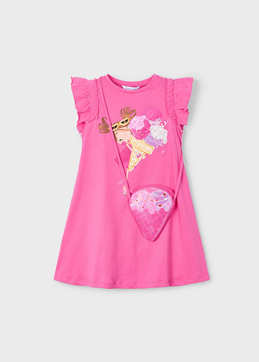 Mayoral Vestido com bolsa gelado menina