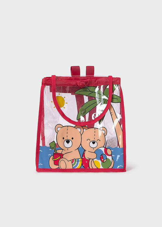 Mayoral Mochila praia transparente bebé