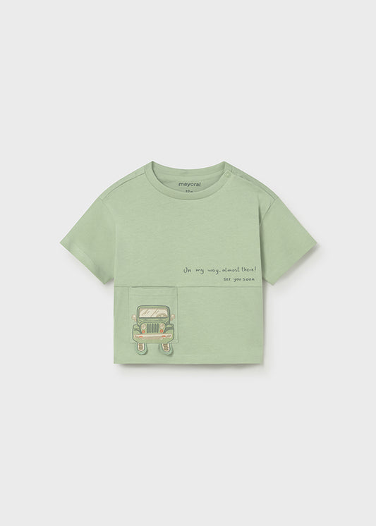 Mayoral T-shirt bolso carrinho bebé
