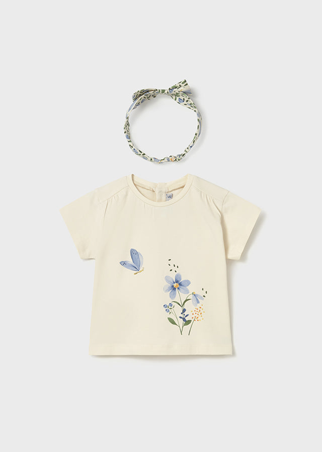 Mayoral T-shirt com fita bebé