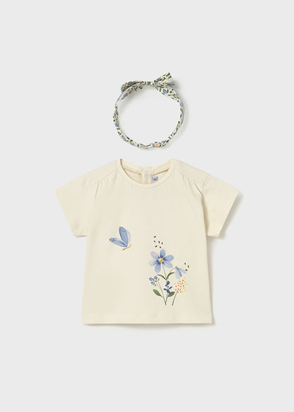 Mayoral T-shirt com fita bebé