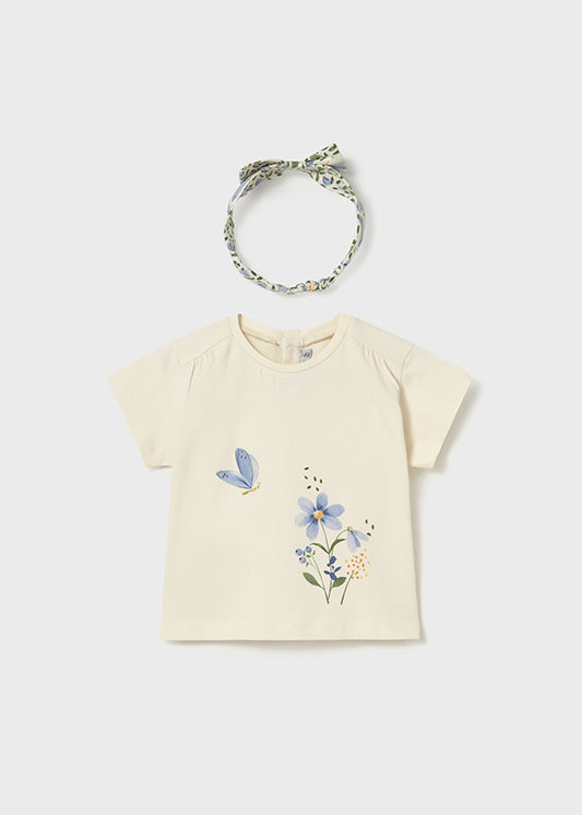 Mayoral T-shirt com fita bebé