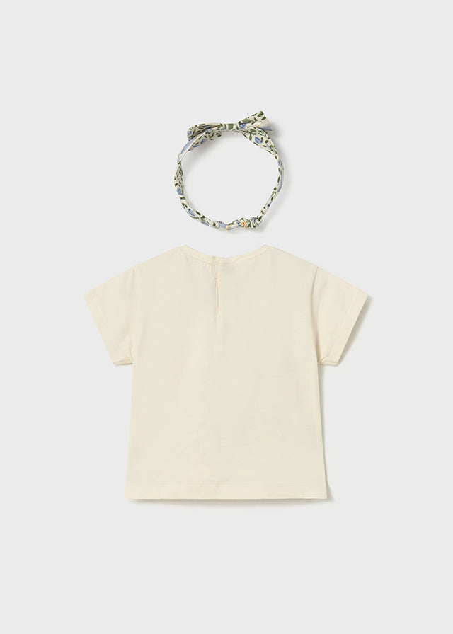 Mayoral T-shirt com fita bebé